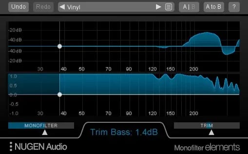 NUGEN Audio Monofilter Elements – Herramienta de Graves Mono (Bass Management) (Descarga Digital) - Variante en LEMM DJ Store