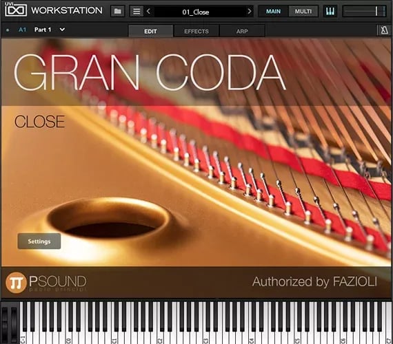 PSound Gran Coda – Piano de Cola Virtual Fazioli F278 (Descarga Digital) - Variante en LEMM DJ Store