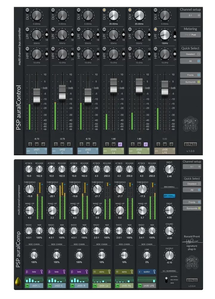 PSP auralBundle – Bundle Multicanal (auralComp + auralControl) (Descarga Digital) - Variante en LEMM DJ Store