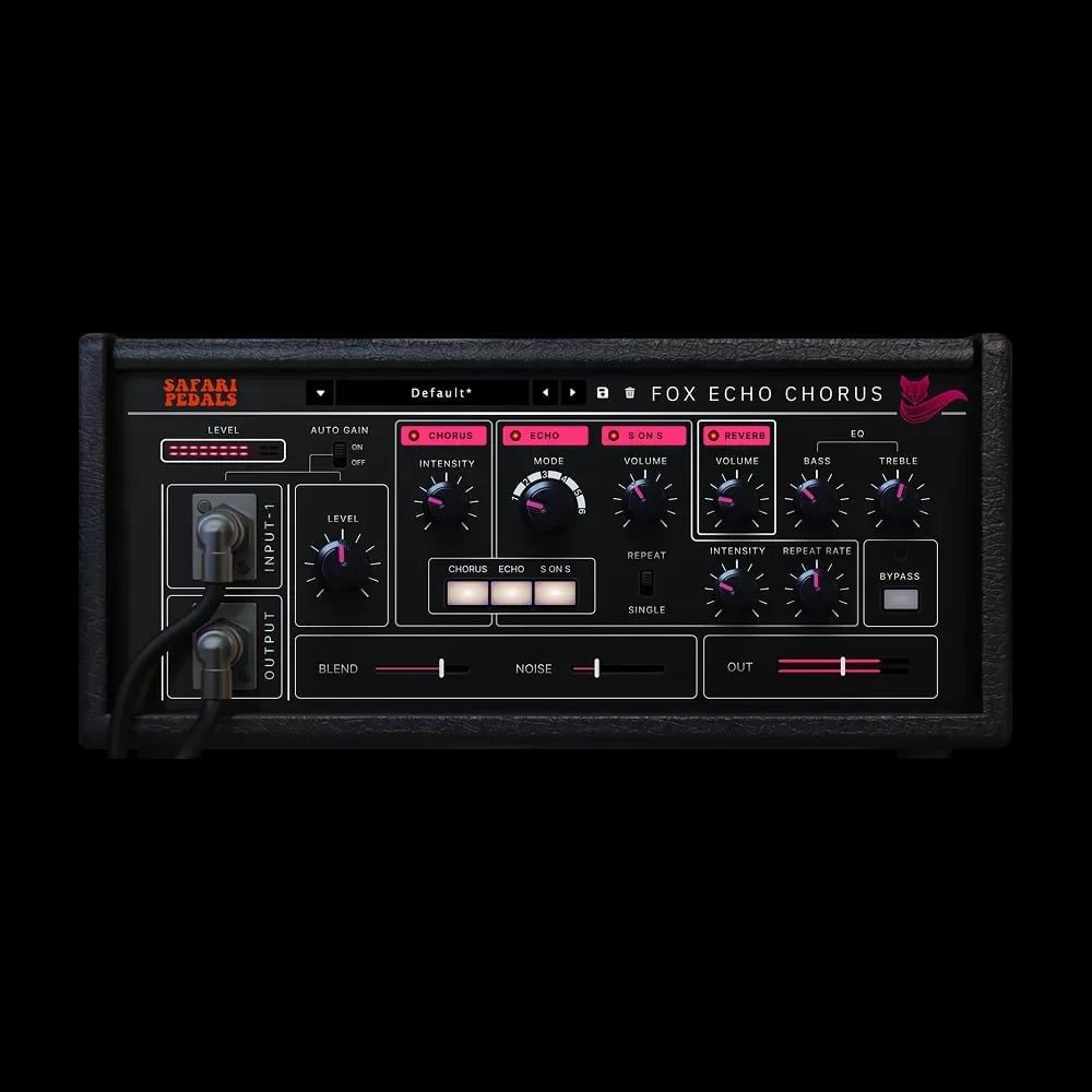Safari Pedals Fox Echo Chorus – Eco de Cinta y Chorus Vintage (Descarga Digital) - Variante en LEMM DJ Store
