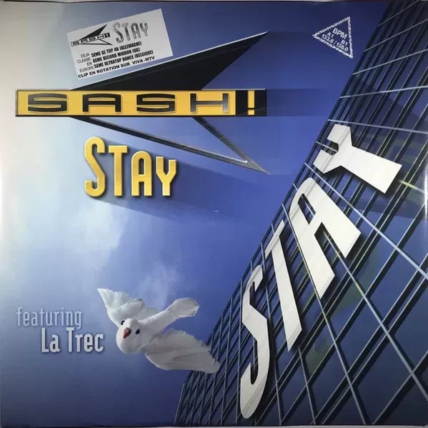 Sash! Featuring La Trec - Stay (Vinilo usado VG+) - Variante en LEMM DJ Store