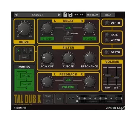 TAL Dub-X Delay – Delay (Descarga Digital) - Variante en LEMM DJ Store
