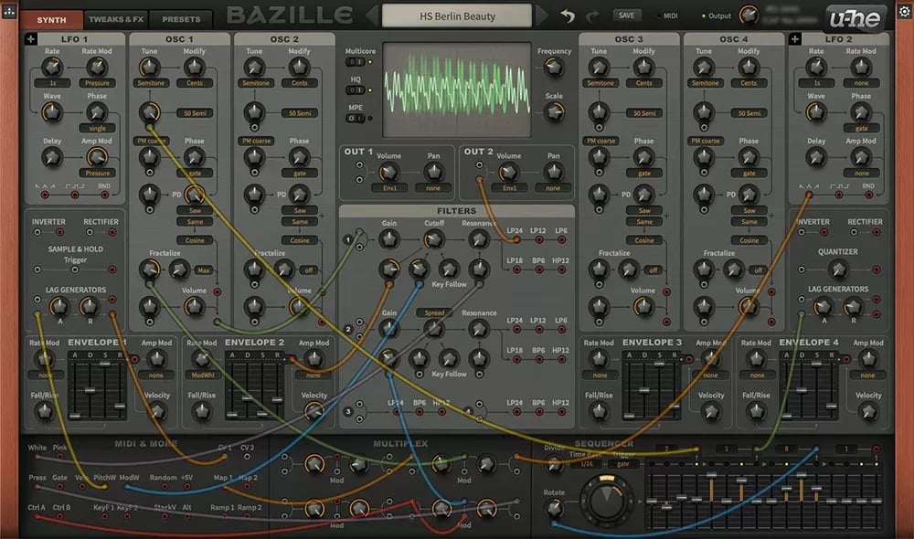 u-he Bazille – Sintetizador Modular (Descarga Digital) - Variante en LEMM DJ Store