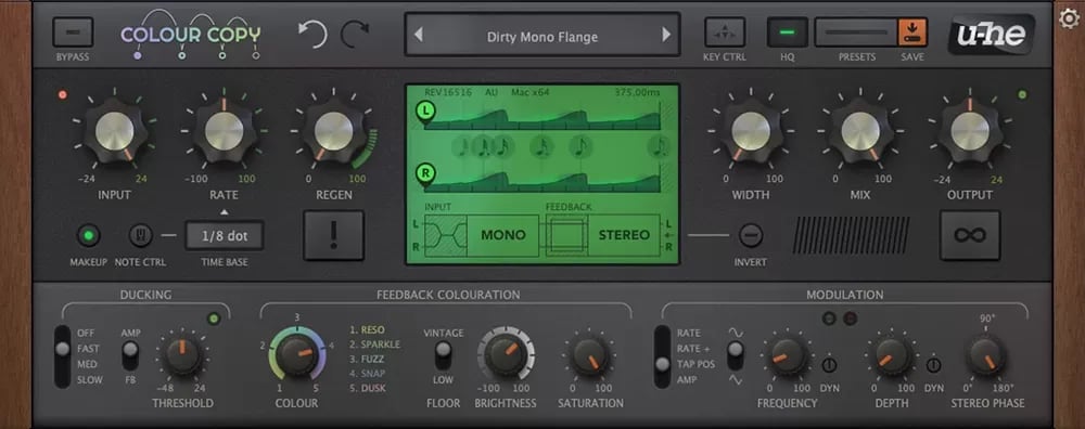u-he Colour Copy – Delay Analógico Estilo BBD (Descarga Digital) - Variante en LEMM DJ Store