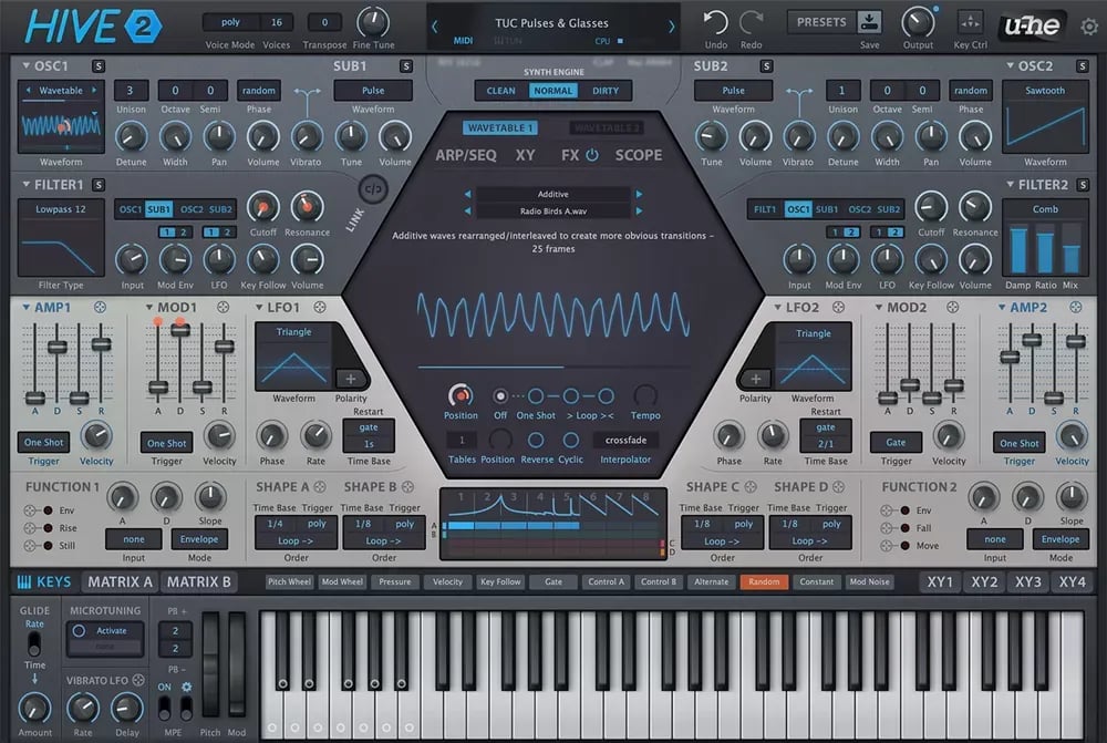 u-he Hive 2 – Sintetizador Wavetable (Descarga Digital) - Variante en LEMM DJ Store