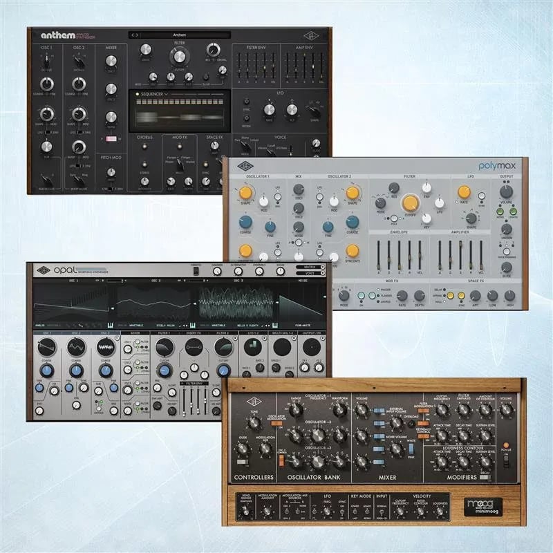 Universal Audio UAD Synth Collection – Colección de 4 Sintetizadores (Descarga Digital) - Variante en LEMM DJ Store
