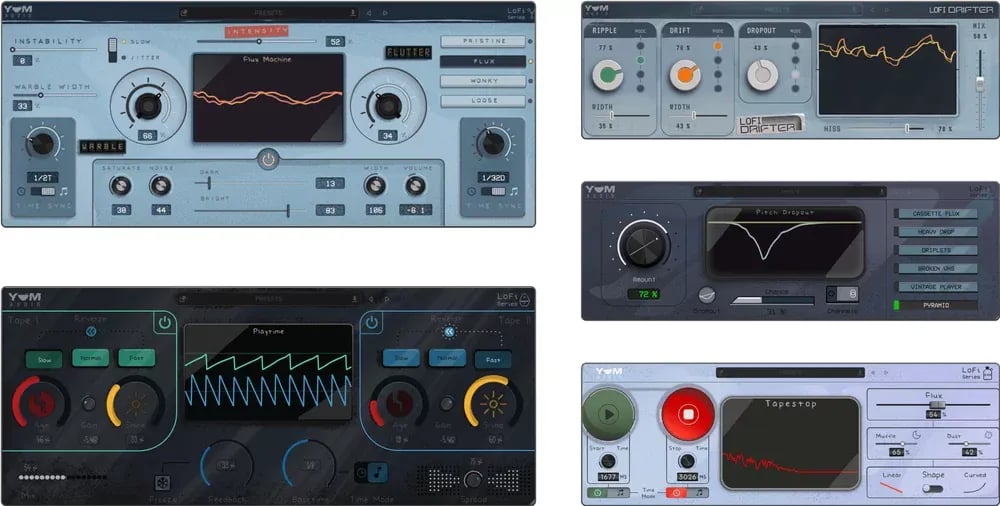 YUM AUDIO LoFi Bundle – Bundle de Efectos Lo-Fi y Modulación de Cinta (Descarga Digital) - Variante en LEMM DJ Store