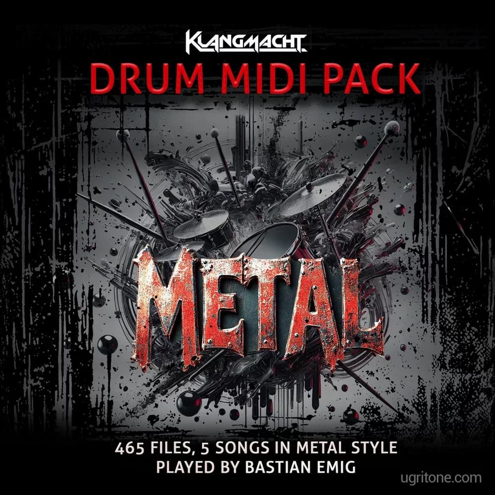 Klangmacht Drum MIDI Pack Metal – Grooves MIDI de Batería (Descarga Digital)