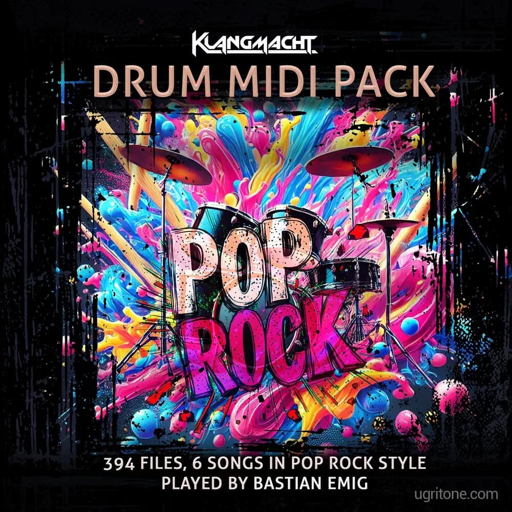 Klangmacht Drum MIDI Pack Pop Rock – Grooves MIDI de Batería (Descarga Digital)
