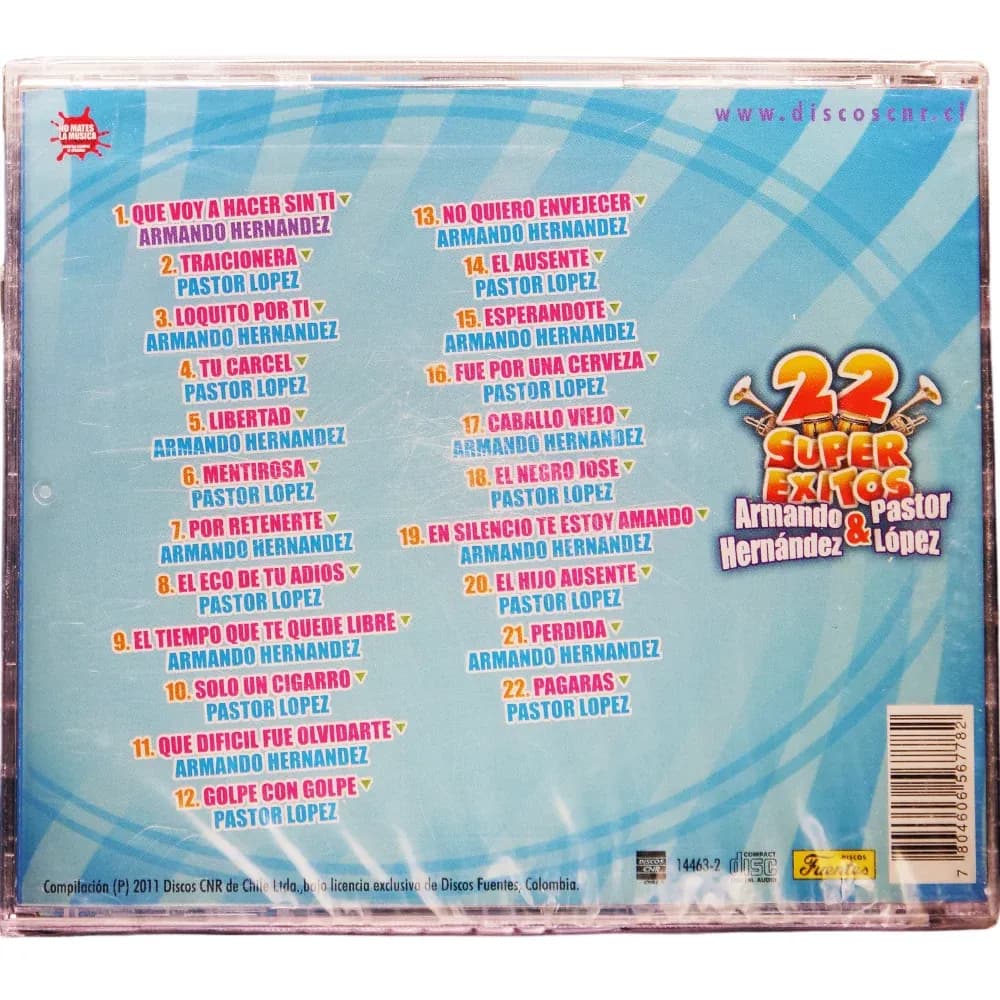 Armando Hernández & Pastor López - 22 Super Éxitos (CD Compilados nuevo)