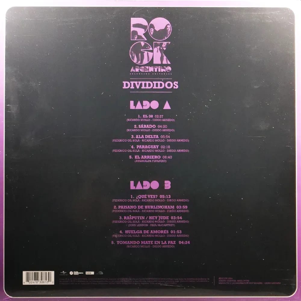 Divididos – Rock Argentino · Selección Universal (Vinilo LP nuevo) - Variante - Vista alternativa en LEMM DJ Store