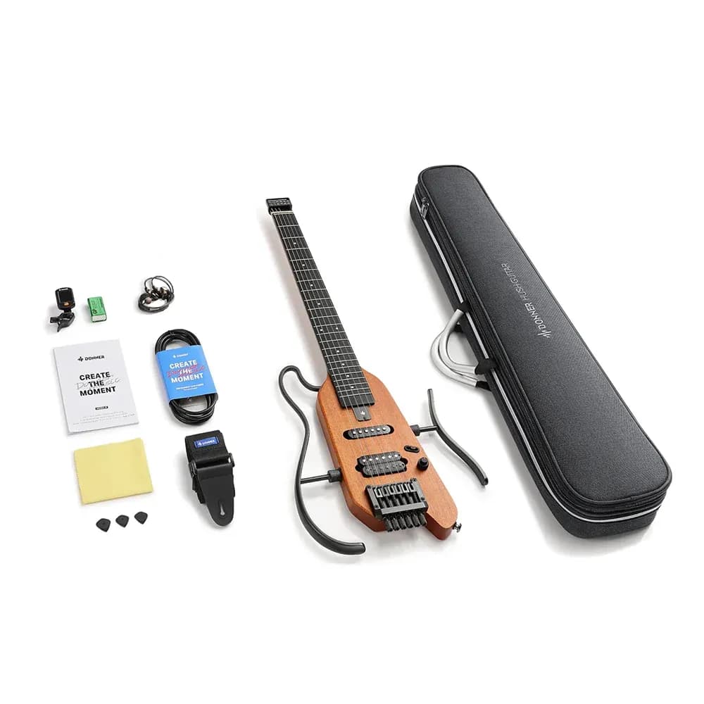 Donner HUSH X – Guitarra Eléctrica Headless Portátil