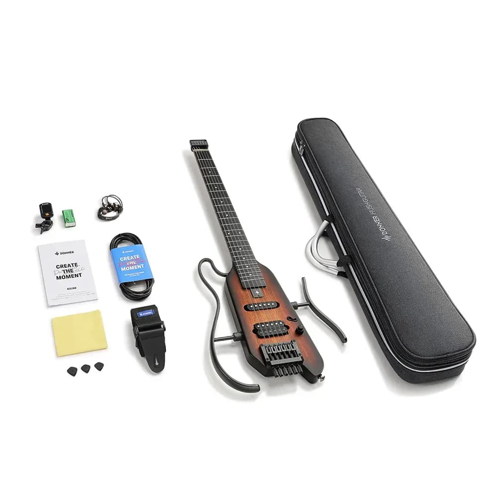 Donner HUSH X – Guitarra Eléctrica Headless Portátil