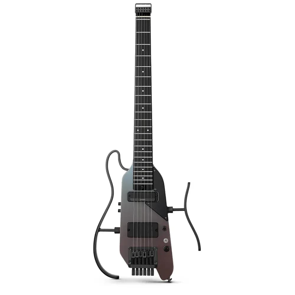 Donner HUSH X PRO White-Luxe – Guitarra Eléctrica Portátil con Efectos