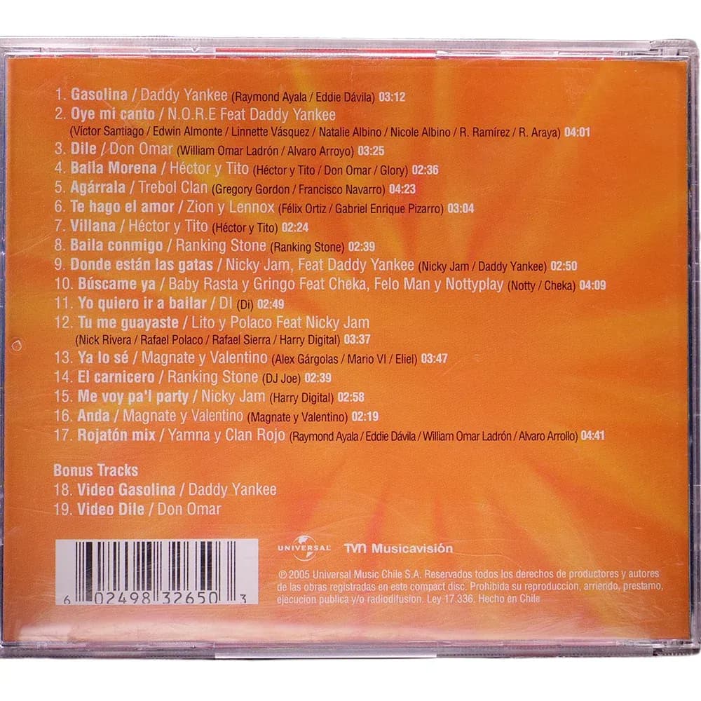 El Perreo de Yamna – Lo Mejor del Reggaetón (CD Compilado usado VG+)