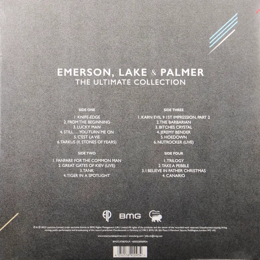 Emerson, Lake & Palmer - The Ultimate Collection (Vinilo Doble 2LP nuevo) - Variante - Vista alternativa en LEMM DJ Store
