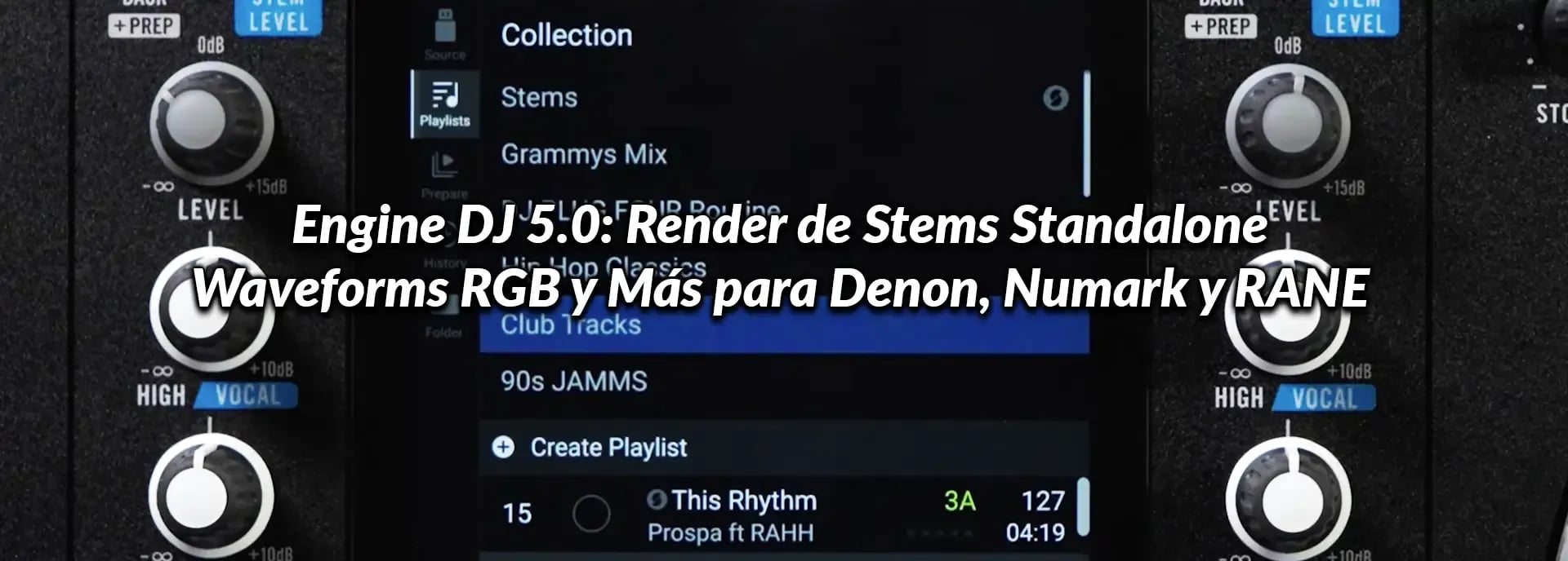 Engine DJ 5.0: Render de Stems Standalone, Waveforms RGB y Más para Denon, Numark y RANE