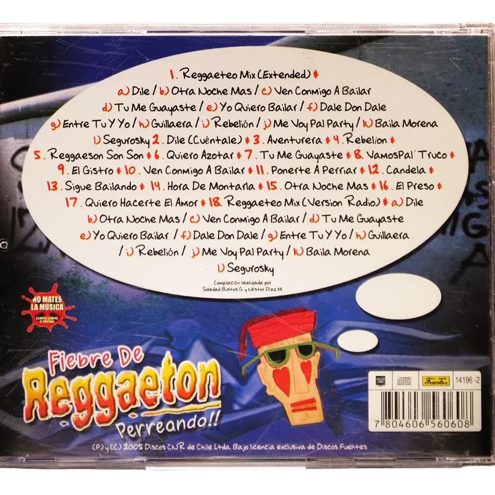 Fiebre De Reggaeton Perreando!! (CD Compilados usado VG+)