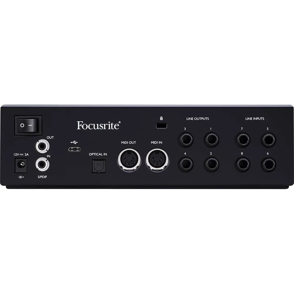Focusrite Clarett+ 4Pre — Interfaz de Audio USB-C 4 Entradas