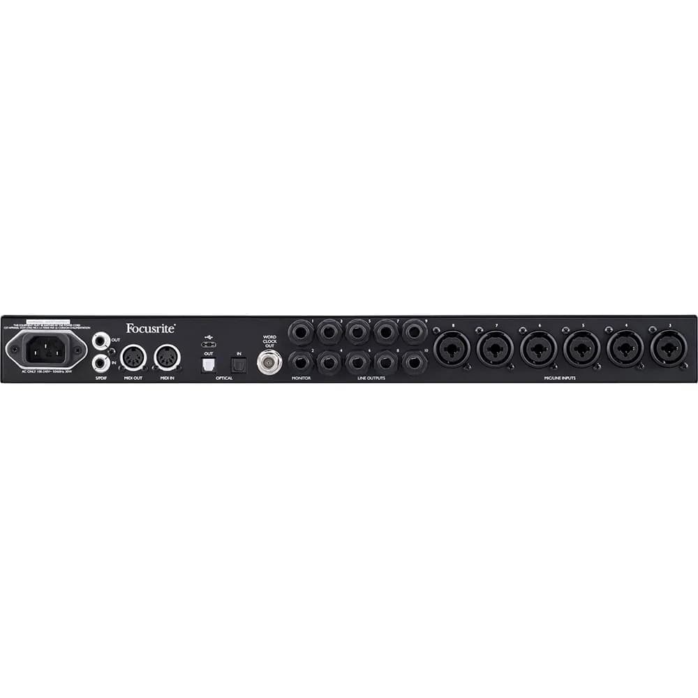 Focusrite Clarett+ 8Pre – Interfaz de Audio USB-C 8 Entradas
