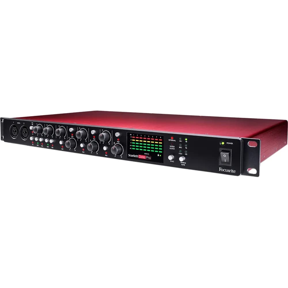 Focusrite Scarlett OctoPre — Preamplificador de 8 Micrófonos