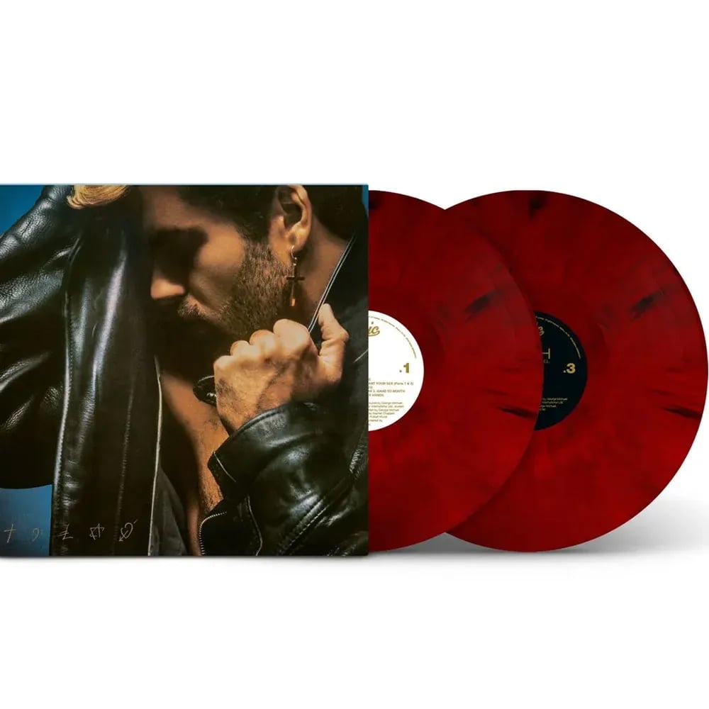 George Michael - Faith (Vinilo Doble 2LP Color Rojo Marmolado Negro nuevo) - Variante en LEMM DJ Store