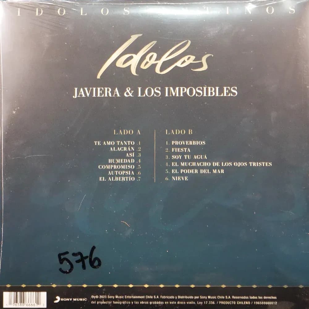 Javiera & Los Imposibles - Idolos (Vinilo LP nuevo)
