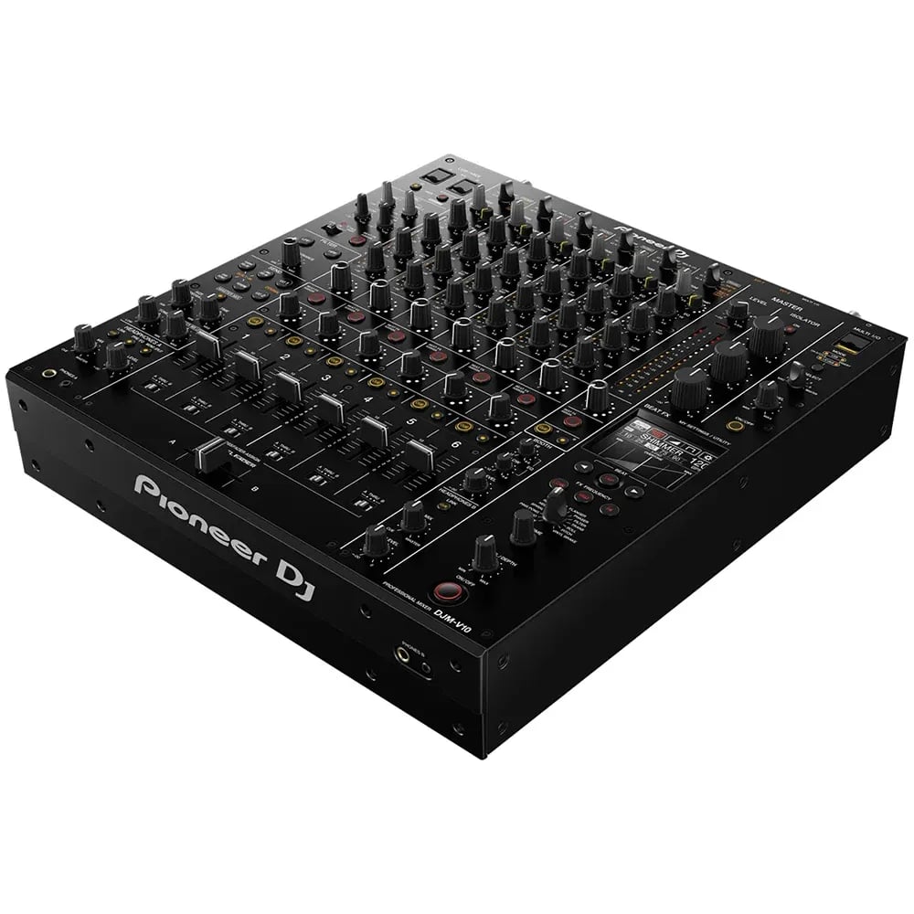 Pioneer DJ DJM-V10 – Mixer DJ Profesional 6 Canales - Negro en LEMM DJ Store