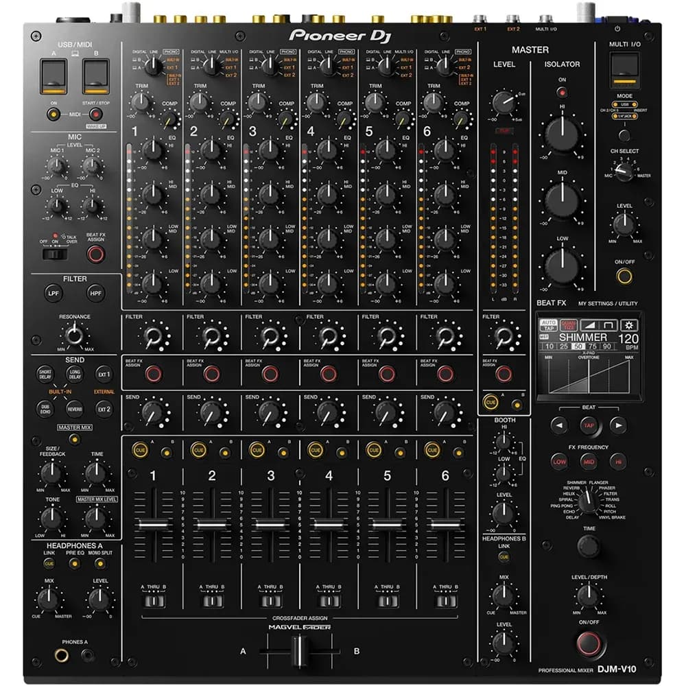 Pioneer DJ DJM-V10 – Mixer DJ Profesional 6 Canales