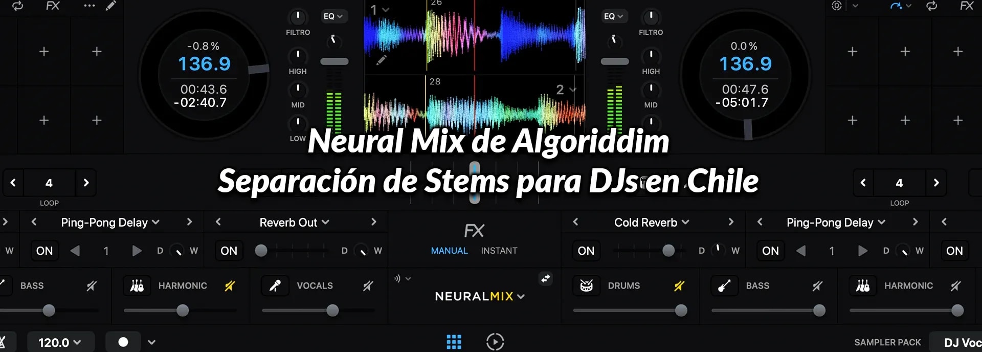 Neural Mix de Algoriddim: Separación de Stems para DJs en Chile