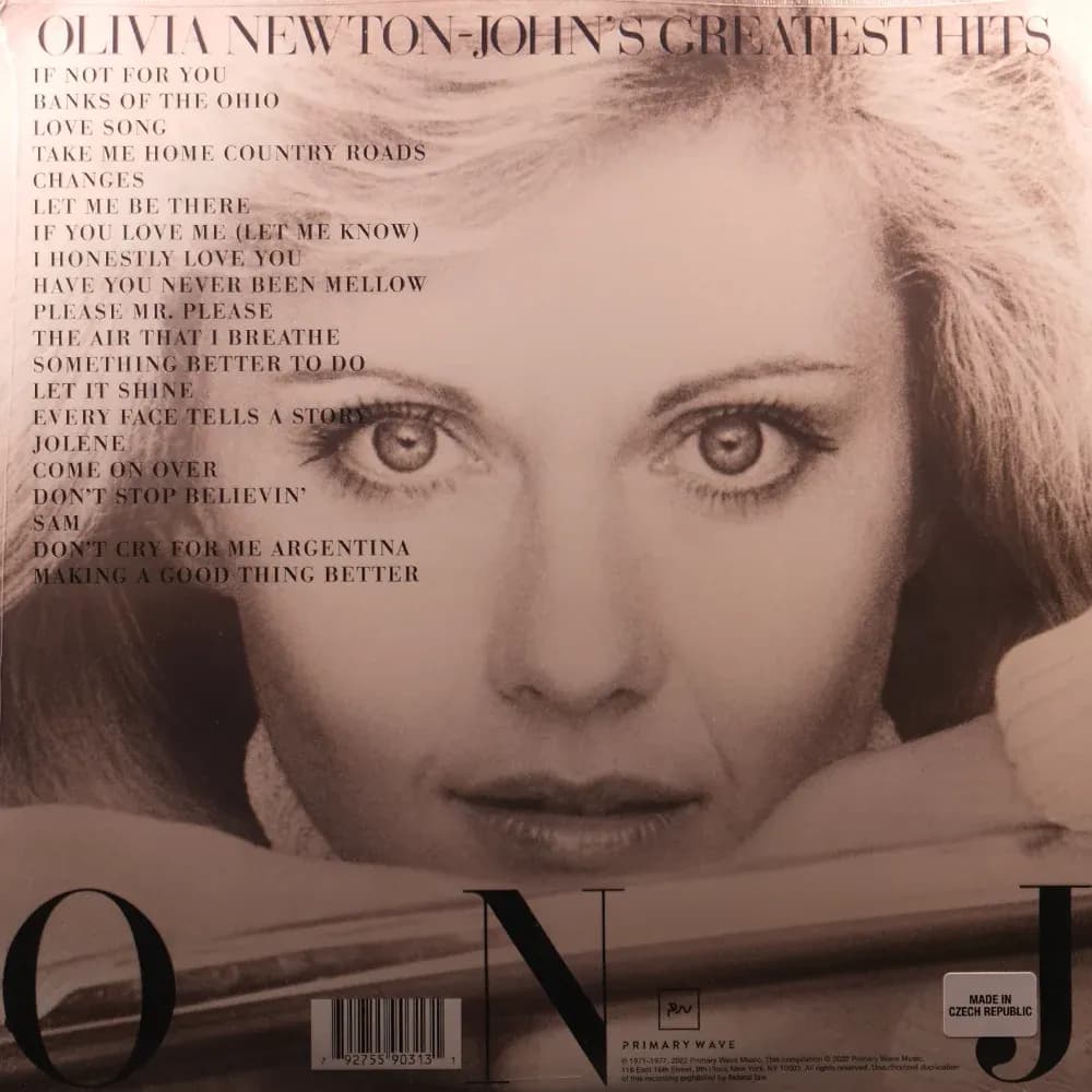 Olivia Newton-John – Greatest Hits (Vinilo 2LP 180g)