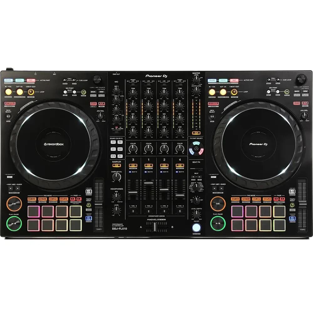 Pioneer DJ DDJ-FLX10 – Controlador DJ 4 Canales rekordbox y Serato DJ Pro