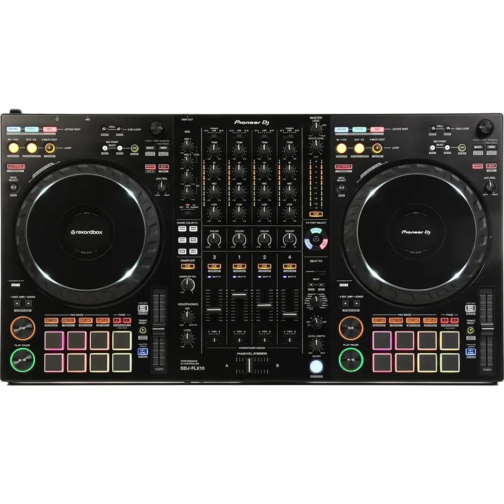 Pioneer DJ DDJ-FLX10 – Controlador DJ 4 Canales rekordbox y Serato DJ Pro - Variante en LEMM DJ Store