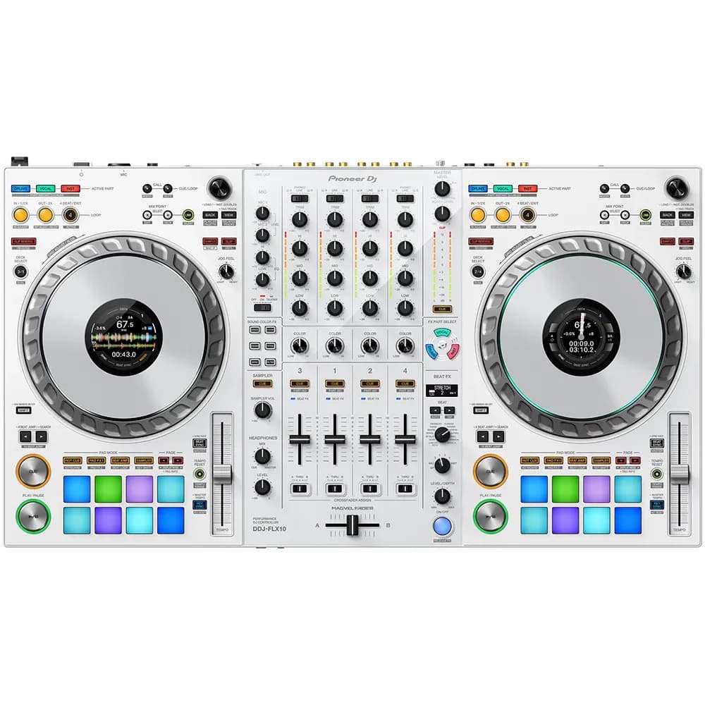 Pioneer DJ DDJ-FLX10-W Controlador DJ 4 Canales Blanco