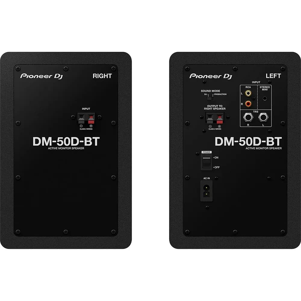 Pioneer DJ DM-50D-BT – Monitores de Estudio 5" con Bluetooth (Par)