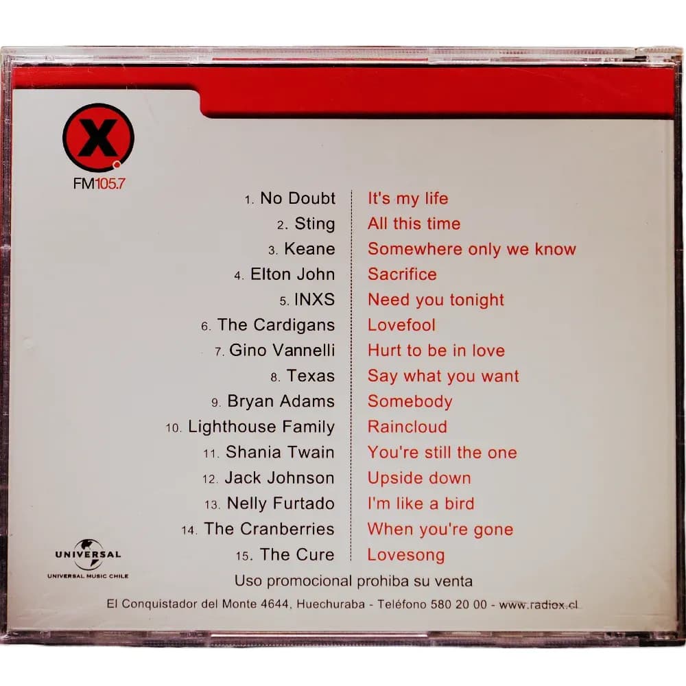 Radio X FM 105.7 – Nueva Radio (CD Compilado usado VG+)