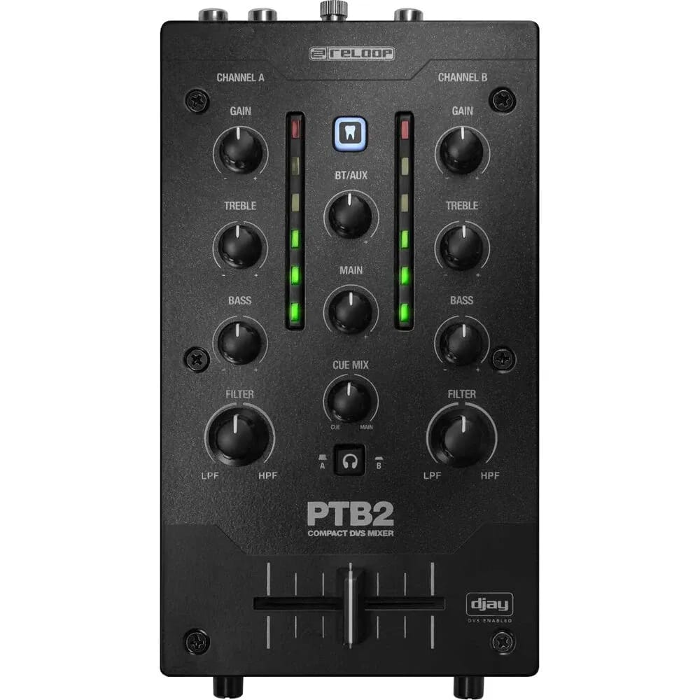 Reloop PTB-2 – Mixer DJ Portátil 2+1 Canales con DVS y Bluetooth - Variante - Vista alternativa en LEMM DJ Store