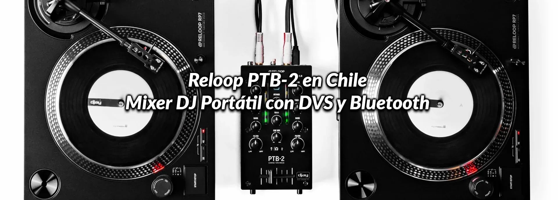 Reloop PTB-2 en Chile: Mixer DJ Portátil con DVS y Bluetooth