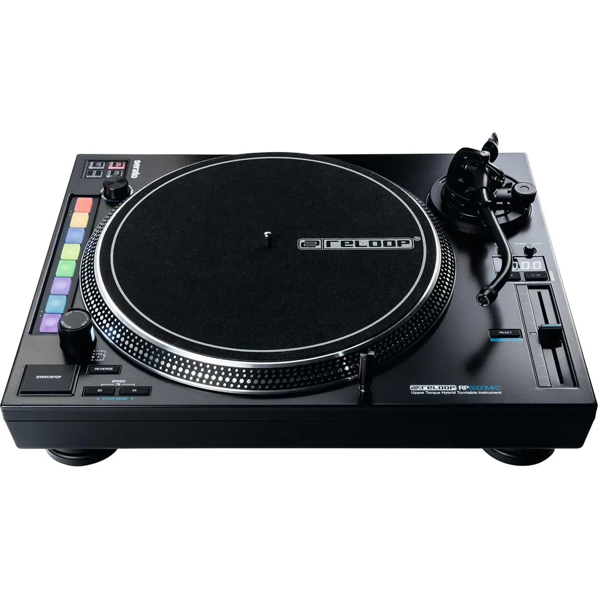 Reloop RP-8000 MK2 – Tornamesa DJ Híbrida con Pads RGB y Control DVS