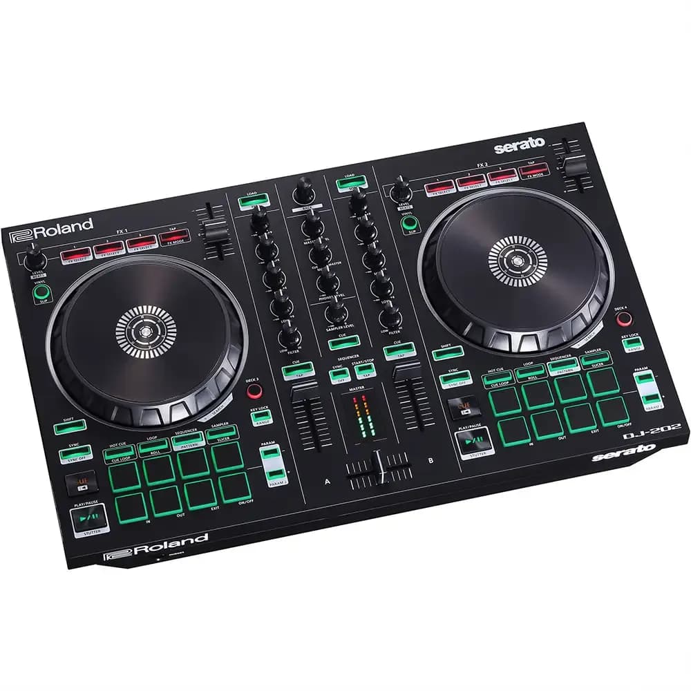 Roland DJ-202 – Controlador DJ 2 Canales con Secuenciador TR para Serato