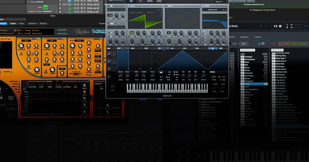 Sintetizadores Virtuales – Plugins de Síntesis para Producción Musical