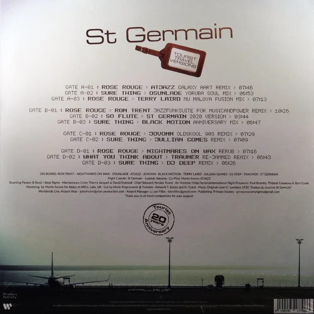 St Germain – Tourist Travel Versions (Vinilo 2LP nuevo) - Variante - Vista alternativa en LEMM DJ Store
