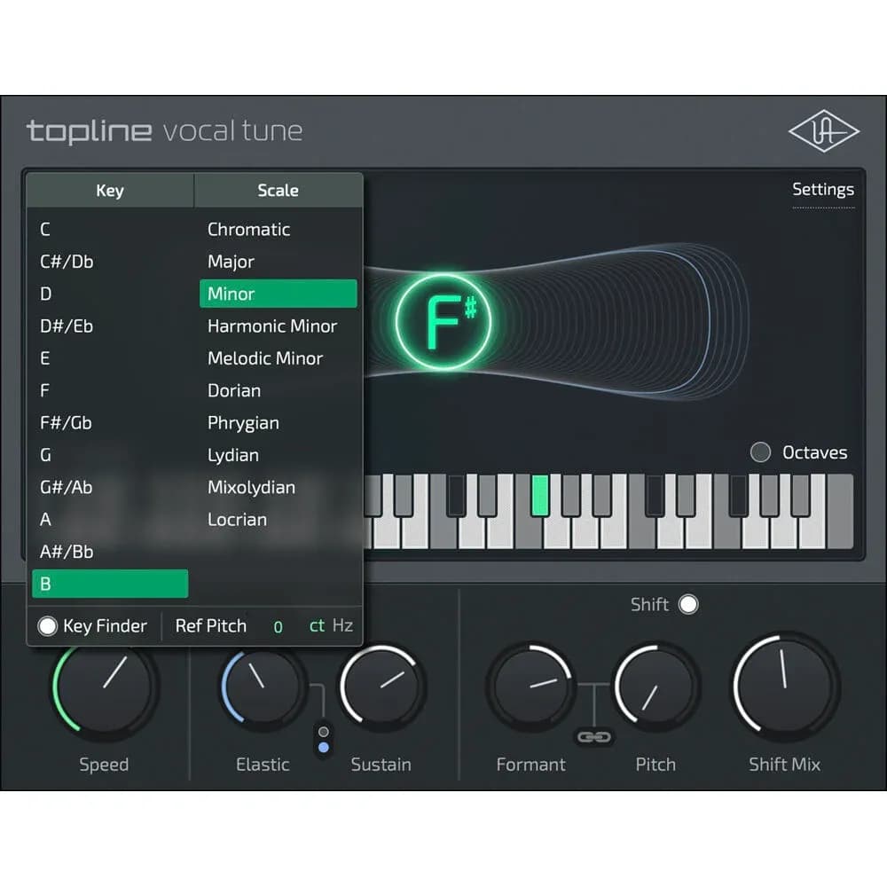 Universal Audio Topline Vocal Tune – Plug-In de Afinación Vocal (Descarga Digital)