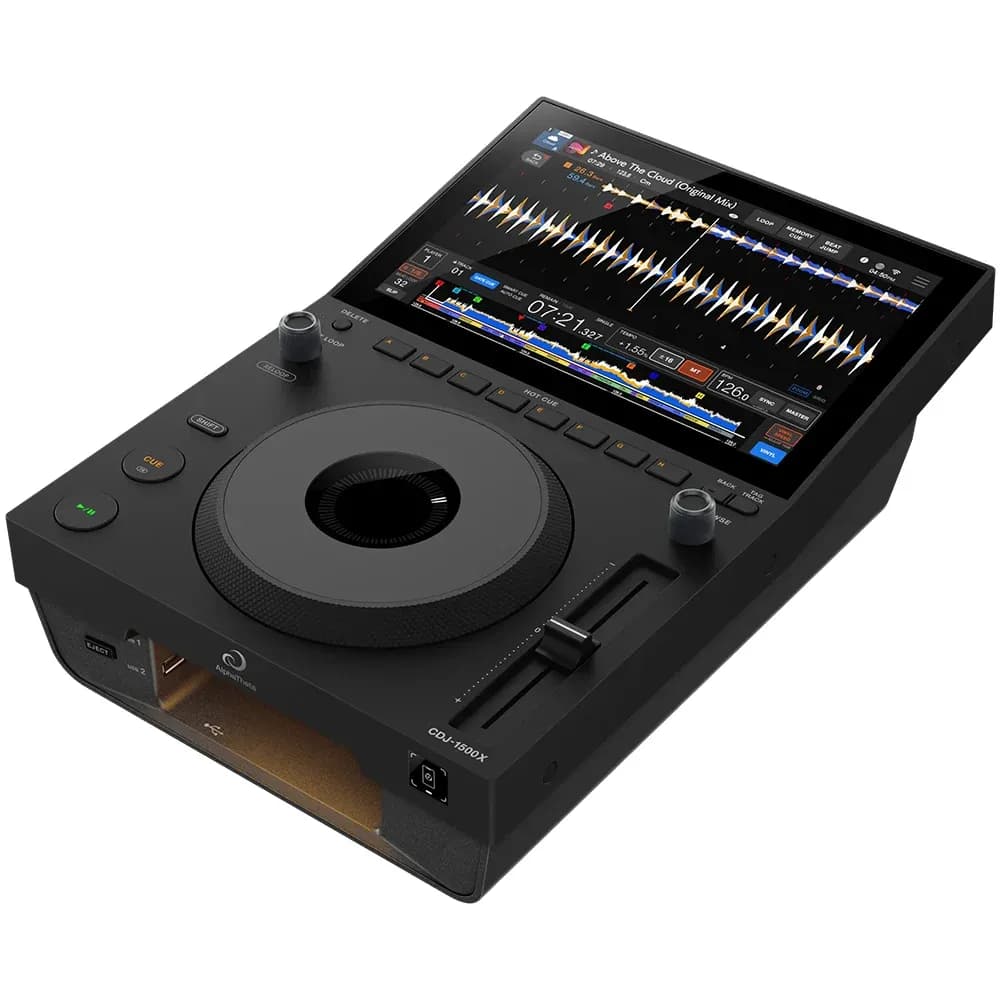AlphaTheta CDJ-1500X – Reproductor DJ Compacto con Pantalla Táctil 10,1"