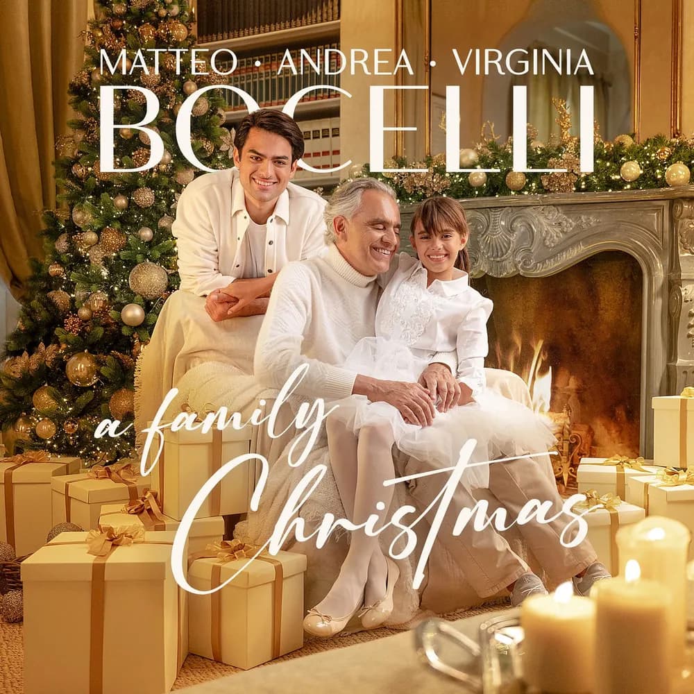 Andrea Bocelli & Matteo Bocelli & Virginia Bocelli - A Family Christmas (Vinilo LP Color Azul nuevo)