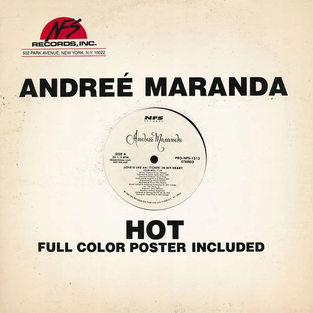 Andreé Maranda – (Love Is Like An) Itchin' In My Heart (Vinilo usado VG+)