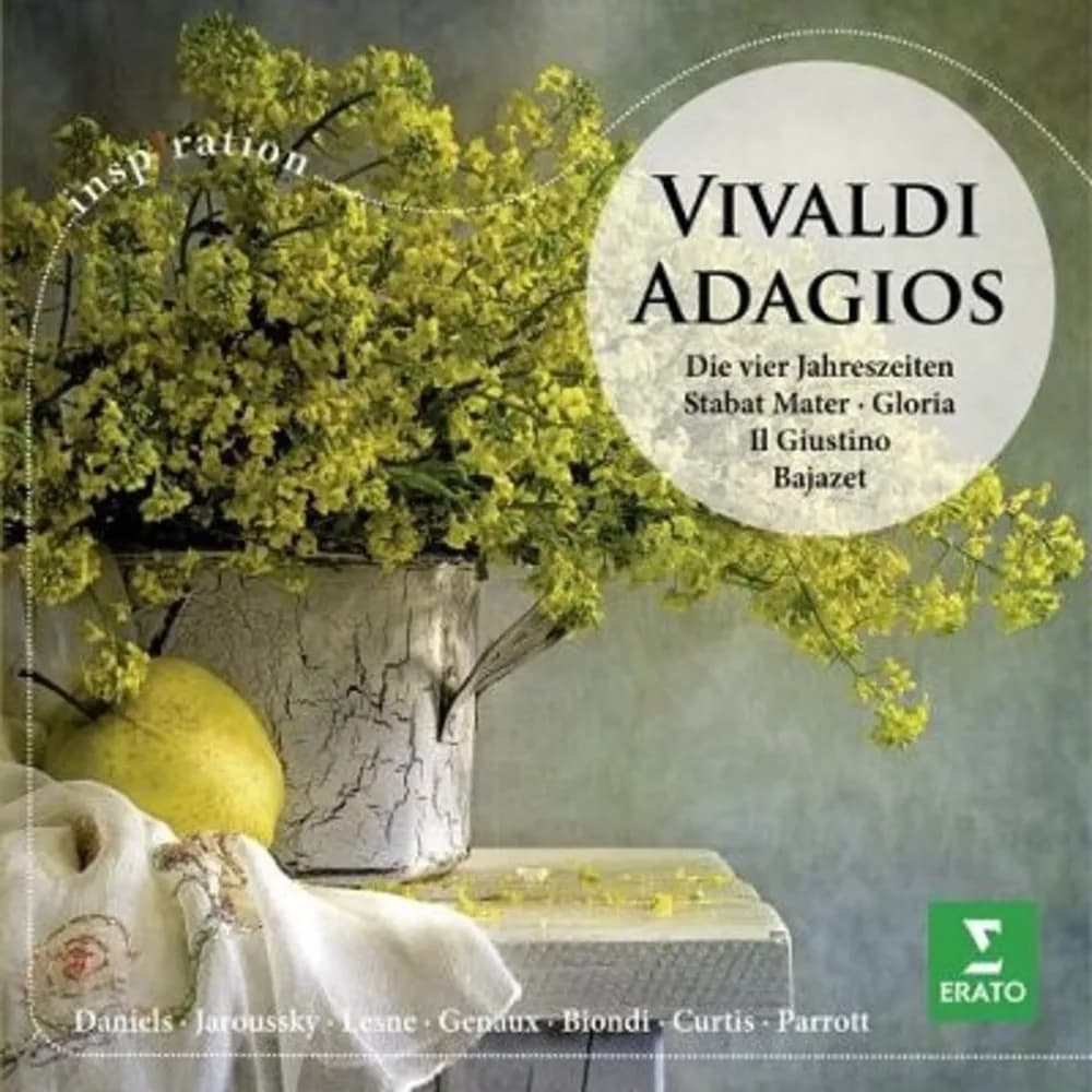 Antonio Vivaldi - David Daniels (3) · Philippe Jaroussky · Gérard Lesne · Vivica Genaux · Fabio Biondi · Alan Curtis (2) · Andrew Parrott - Adagios (Die Vier Jahreszeiten · Stabat Mater · Gloria · Il Giustino · Bajazet) (CD nuevo)