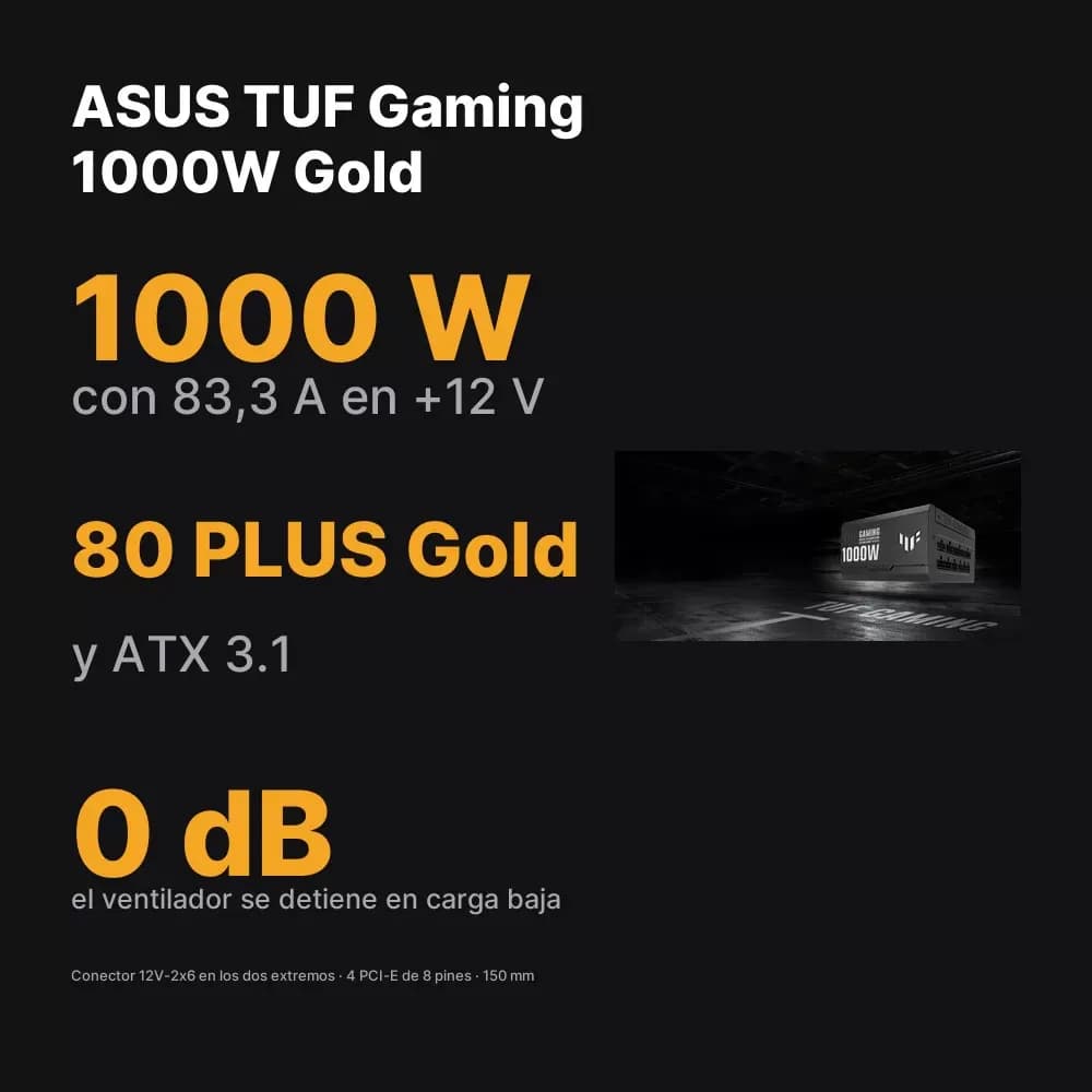 ASUS TUF Gaming 1000W Gold – fuente de poder de 1000 W