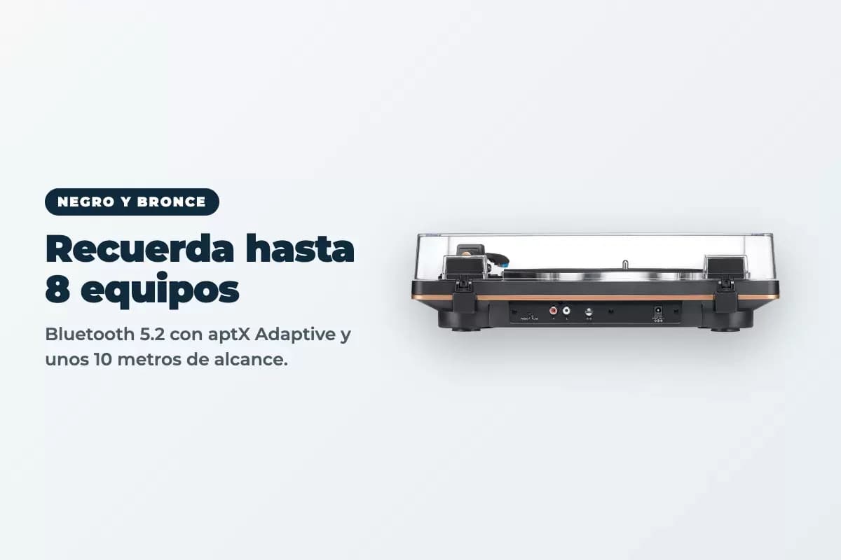 Tornamesa Audio-Technica AT-LP70XBT Bluetooth con Cápsula VM95C