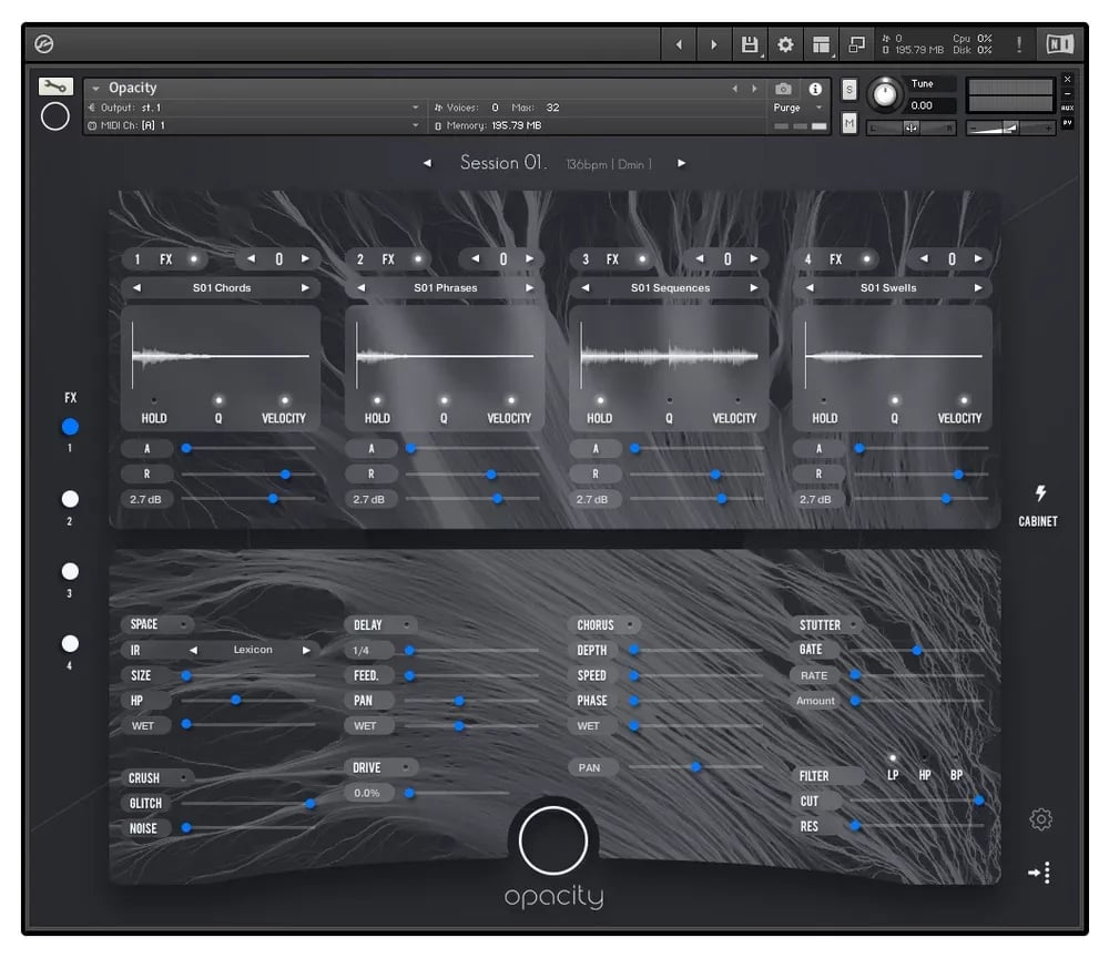 Audiomodern Opacity – Instrumento Virtual de Guitarras Cinemáticas (Descarga Digital) - Variante en LEMM DJ Store
